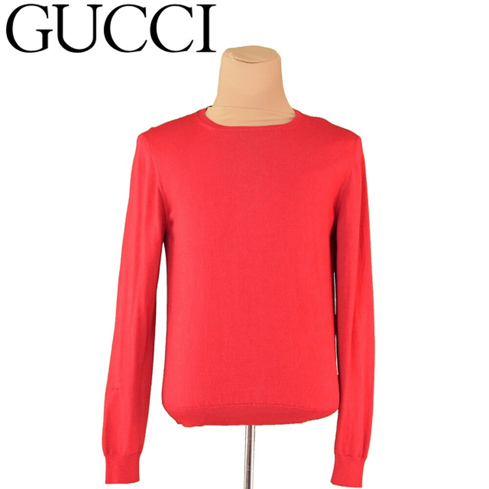 Gucci メンズ GG ウール 長袖 ニット セーター トップス 674042 ブルー XS (192498