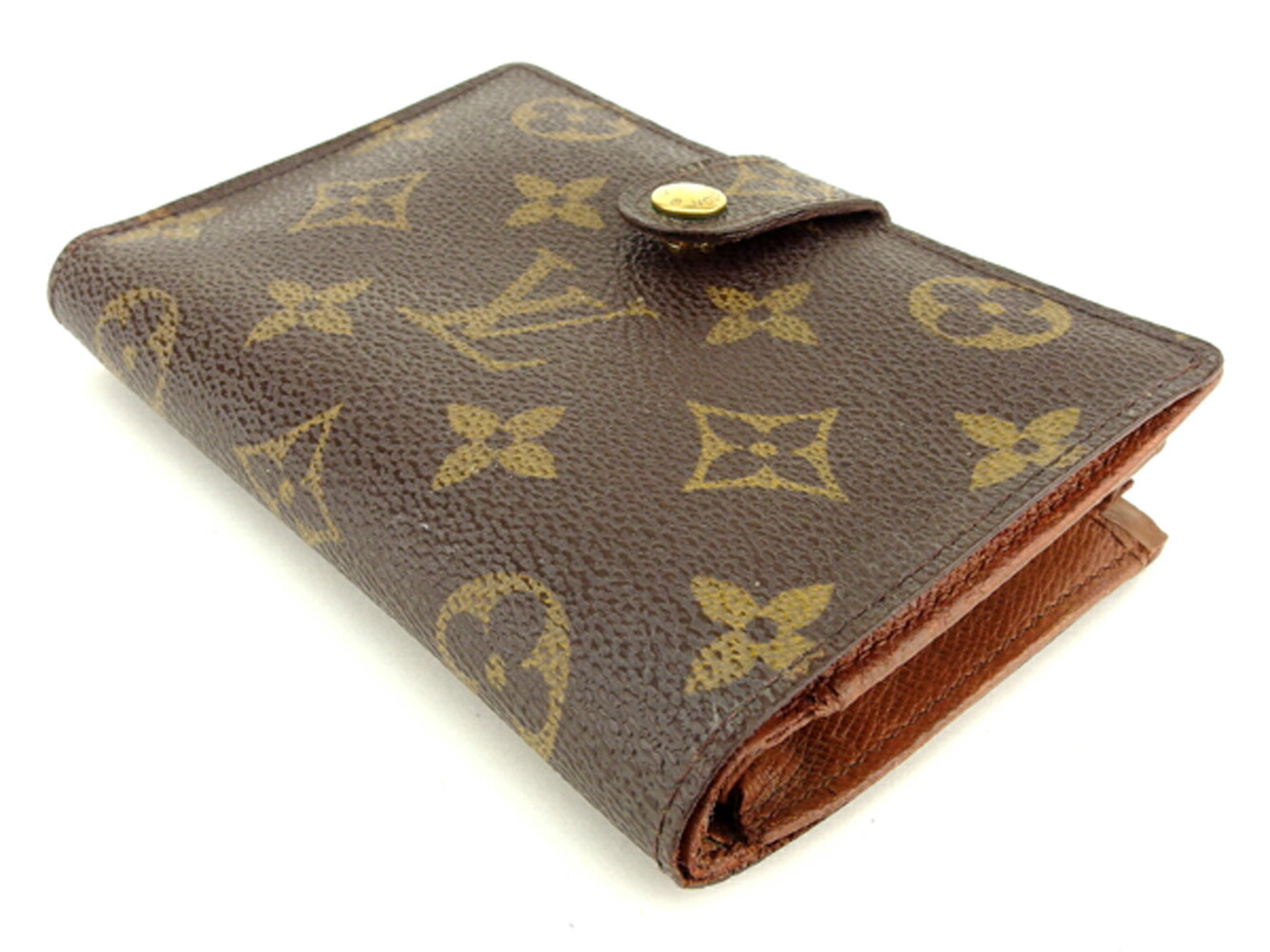 ヴィトン グッチ Louis ルイ 北アメリカ限定 がま口 二つ折り ベージュ ブランド財布 フレンチパース 財布 モノグラム モノグラムキャンバス Vuitton 財布 メンズ可 ブラウン ゴールド 人気 セール T7428 ブランドデポ Tokyo 0 正規品公式ショップの