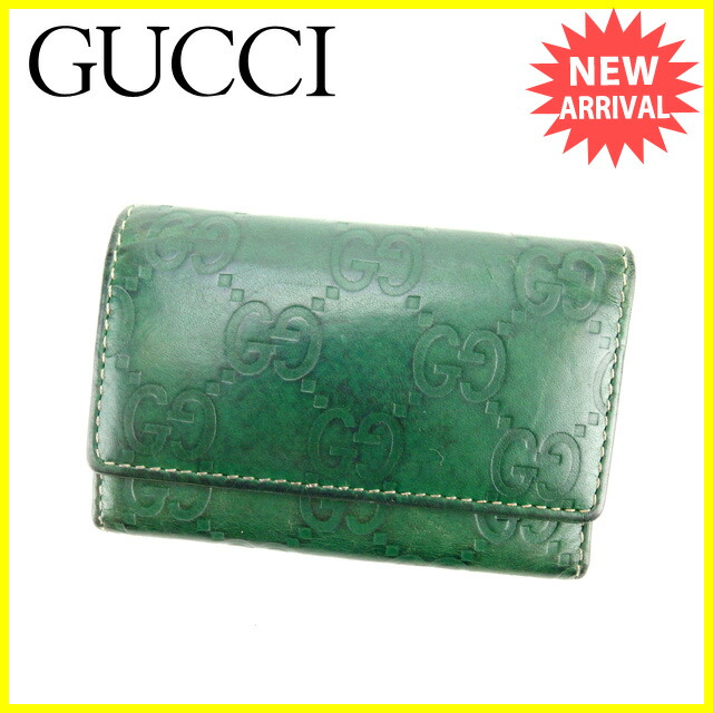 財布 メンズ グッチ Gucci キーケース グッチ バッグ 6連キーケース ブランド財布 レディース グッチシマ グリーン シルバー 人気 Y3614s ブランドデポ Tokyo ポイント10倍 ブランド バック 財布 プレゼント ギフト かわいい スマートキー レディース メンズ 可
