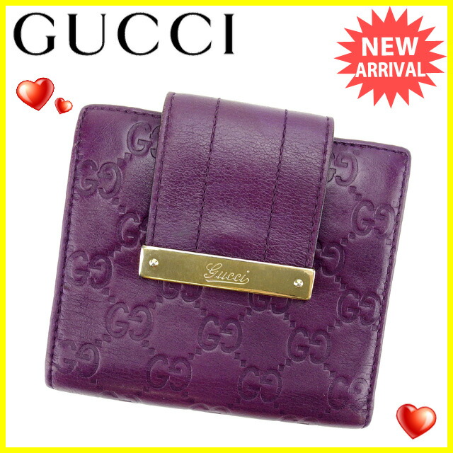 カルティエ 財布 グッチ Gucci 二つ折り財布 レディース ブランド バッグ ロゴプレート付き グッチシマ パープル ゴールド ブランド財布 人気 Y31 ブランドデポ Tokyo ポイント10倍 二つ折り財布 ブランド 使いやすい ブランド 財布 プレゼント ギフト サイフ