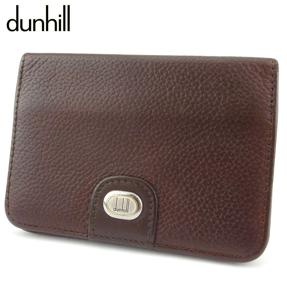 【箱付極美品】dunhill ダンヒル 名刺入 カードケース ブラウン レザー dunhill ダンヒル カードケース 名刺入れ バーリントン メンズ