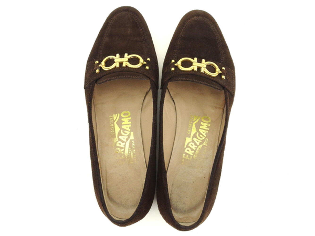 ★マラソン15%オフクーポン★ サルヴァトーレ フェラガモ Salvatore Ferragamo ローファー シューズ 靴 ガンチーニ ♯5ハーフD パンプス q487_b ★
