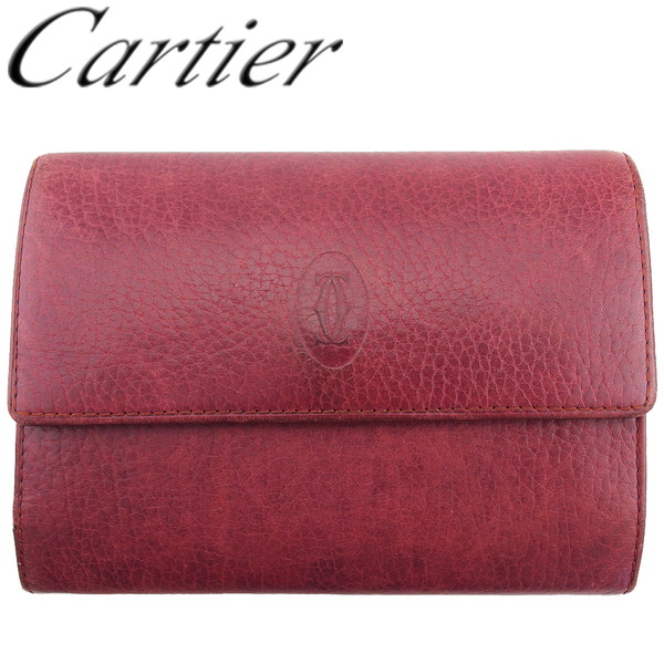 Cartier 三つ折り財布 楽天市場】【中古】Cartier カルティエ マストライン 三つ折り