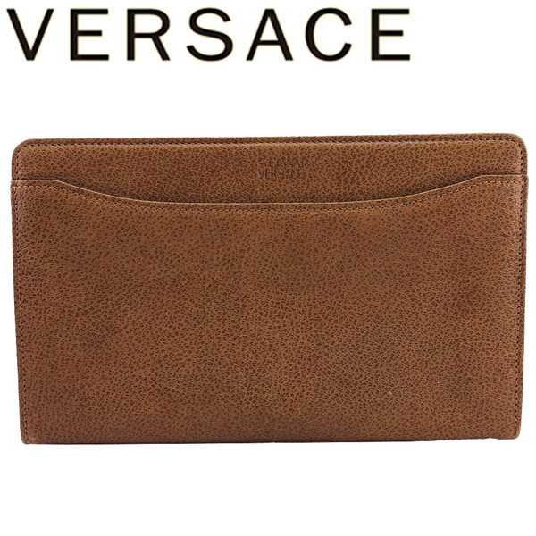 【お買い物マラソン★30%OFFクーポン】【中古】 ヴェルサーチ クラッチバッグ セカンドバッグ レザー VERSACE T24044 ブランド ハイブランド ヴィンテージ 送料無料|ブランドデポ TOKYO