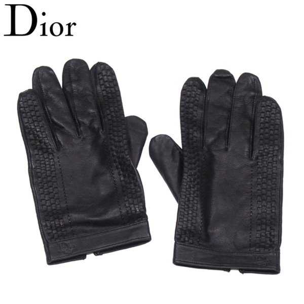 楽天市場】クリスチャンディオール サドル レザーグローブ グローブ