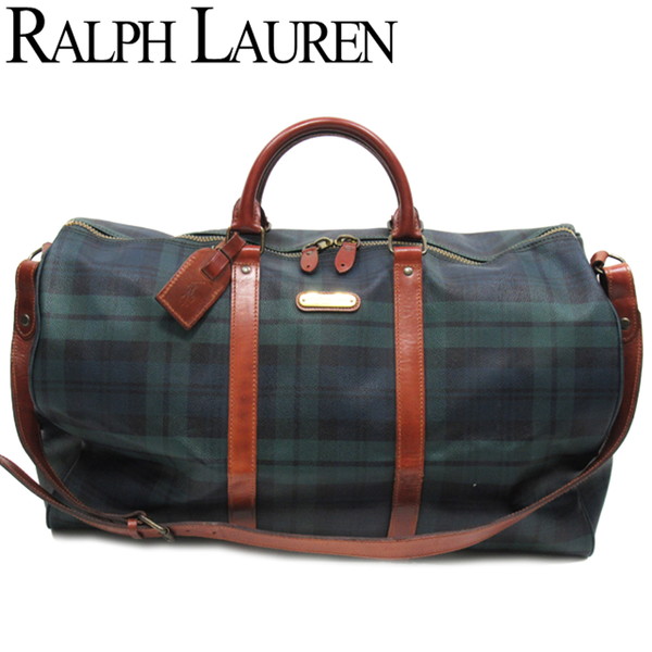 楽天市場】ポロ ラルフローレン ボストンバッグ 2WAY チェック