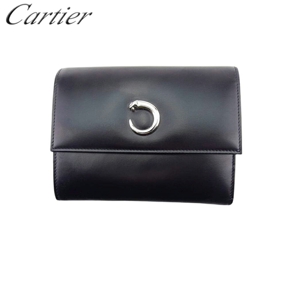 ⭐️極美品⭐️　 カルティエ　パンテール　三つ折り財布　スナップボタン　レザー sakura-lounge_a21mi060622d