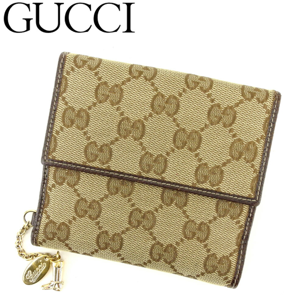 楽天市場】【財布】GUCCI グッチ GGキャンバス Wホック財布