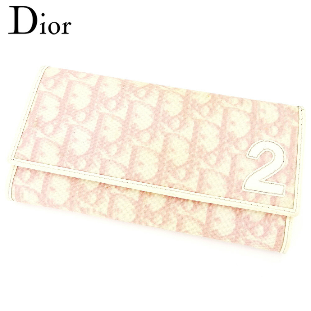 新作からsaleアイテム 正規品低価格 中古 財布 Dior ディオール 長財布 ファスナー付き 財布 トロッター ピンク 財布 メンズ ホワイト 白系 Pvc エナメル レザー Dior 長サイフ サイフ 収納 ブランドブランド財布 ユニセックス 小物 人気 贈り物 迅速発送 在庫