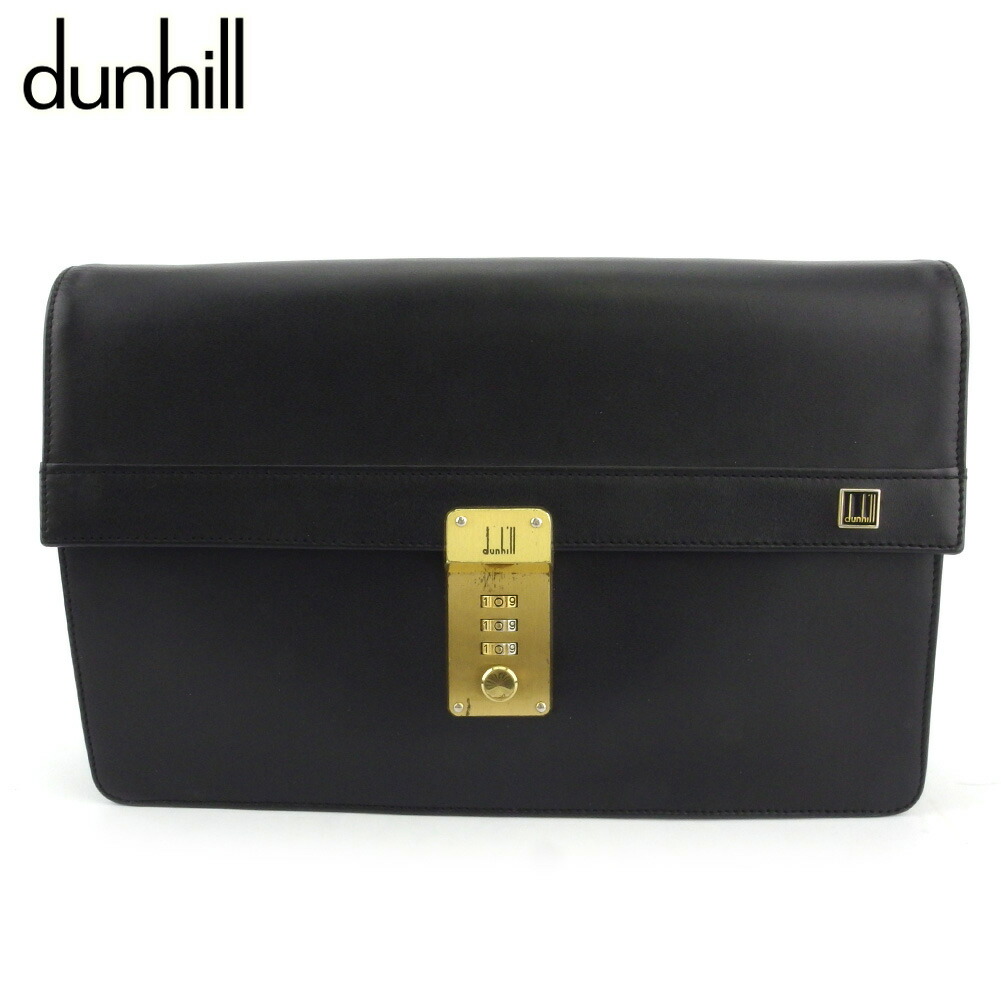 楽天スーパーセール ダンヒル ロゴプレート ブラック クラッチバッグ セカンドバッグ バッグ Tokyo メンズ ダンヒル バック バック ブランドデポ セカンドバッグ C3941 オフ レザー 人気 クラッチバッグ 中古 バック バック Dunhill ロゴプレート ゴールド
