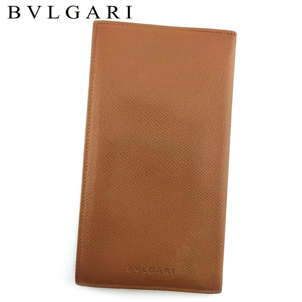 【お買い出しマラソン★30％OFF引き換え証】ブル小峡谷 長金入れ 金入れ メンズ クラシコ ともし火赤銅色 なめし革 BVLGARI t19676s 【中古】 ブランド名 ご機嫌ブランド名 ヴィンテージ 貨物輸送無料 バッグ・小物・ブランド雑貨-メンズ財布