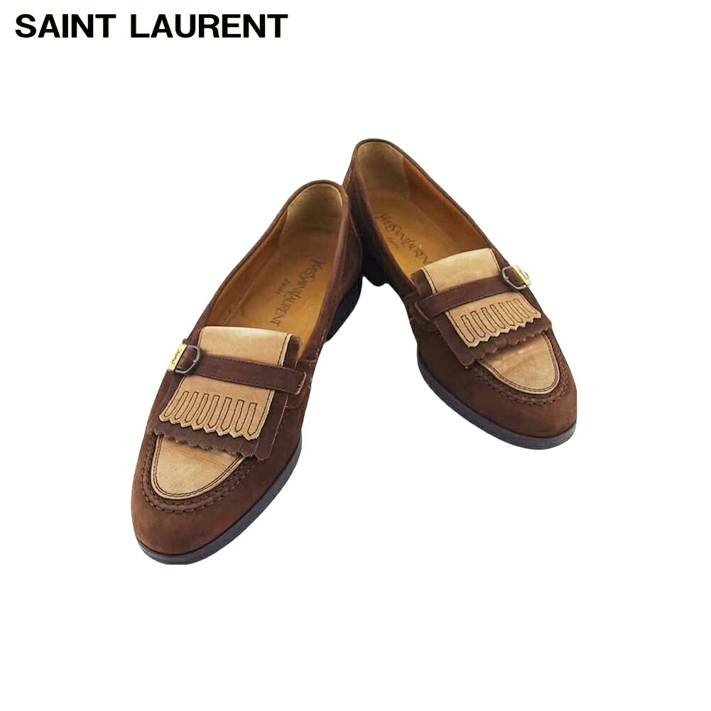 良品 YSL サンローラン フリンジ 革靴 レザー ローファー ビンテージ 希少 楽天市場】イヴ サンローラン YVES SAINT LAURENT メンズ フリンジ