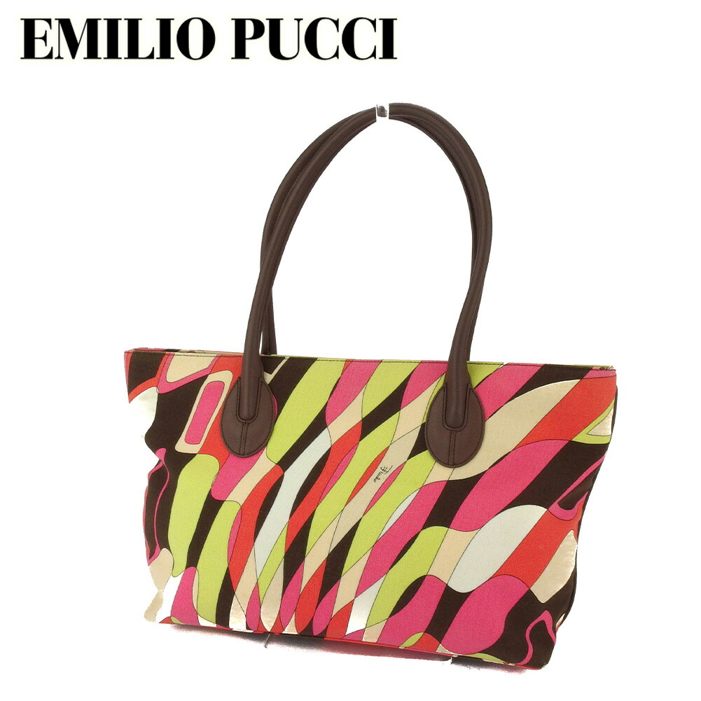 楽天市場】【中古】EMILIO PUCCI トートバッグ エミリオプッチ