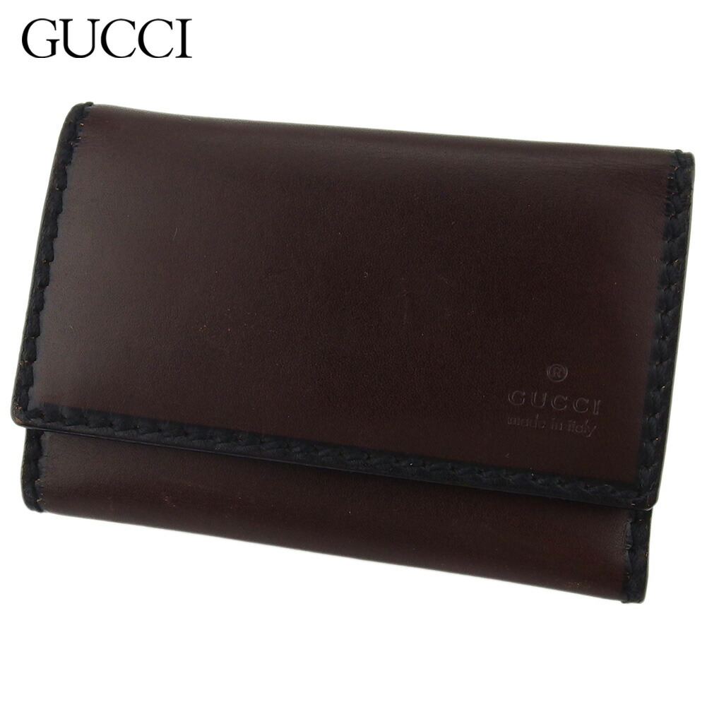 GUCCI グッチ　キーケース　キャンバス　GG 　総柄　レザー　ブラック 楽天市場】【中古】GUCCI グッチ GGキャンバス 6連キーケース