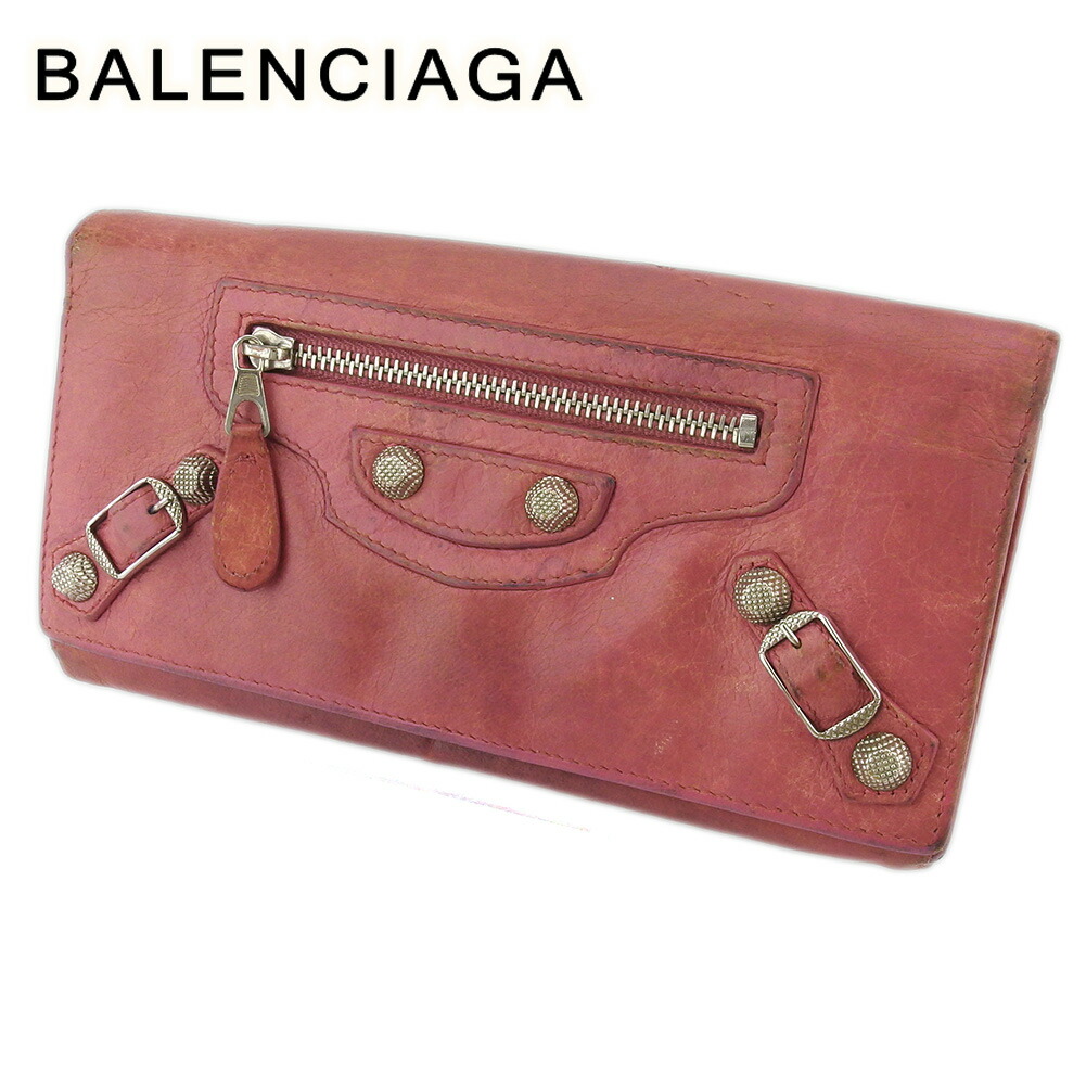 楽天市場】バレンシアガ BALENCIAGA 長財布 サーモンピンクx
