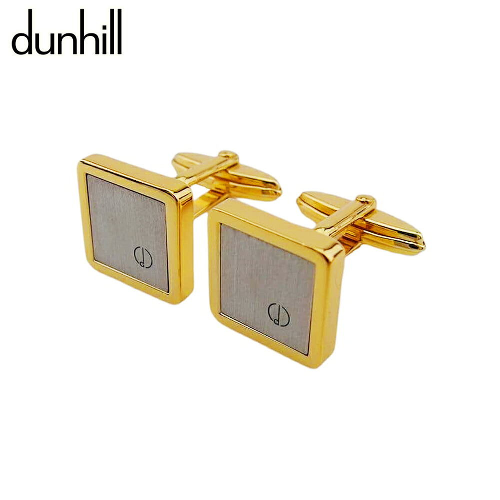 【お買い物マラソン★30％OFFクーポン】【中古】 ダンヒル カフス メンズ可 ゴールド シルバー ゴールドメッキ dunhill C4507 ブランド ハイブランド ヴィンテージ 送料無料