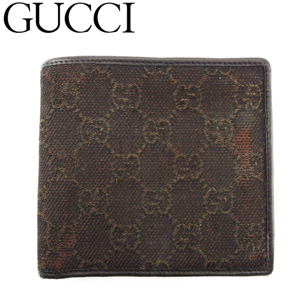 楽天市場】【財布】GUCCI グッチ GGキャンバス 2つ折財布 二つ折り財布