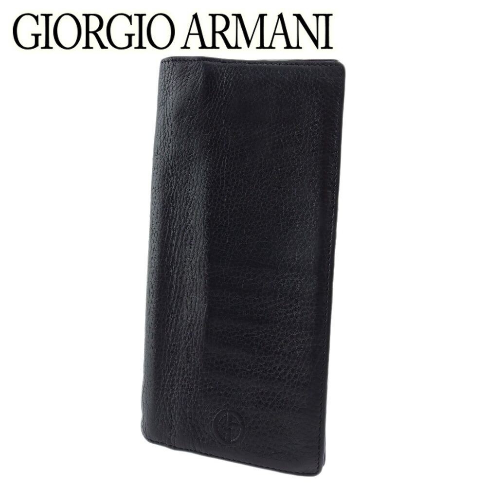 未使用級✨ジョルジオアルマーニ　長財布　ラウンドファスナー　レザー　ブラック Amazon | [Giorgio Armani] ジョルジオアルマーニ 財布 メンズ