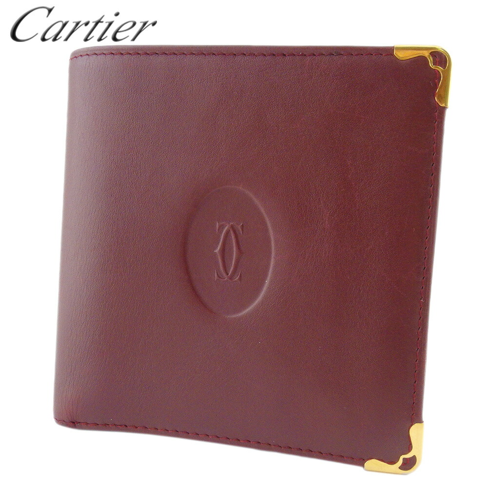 楽天市場】カルティエ CARTIER マスト ドゥ ミニウォレット 二