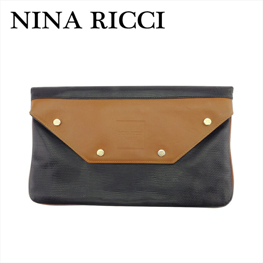 楽天市場】ニナリッチ 2way ショルダーバッグ クラッチバッグ 緑