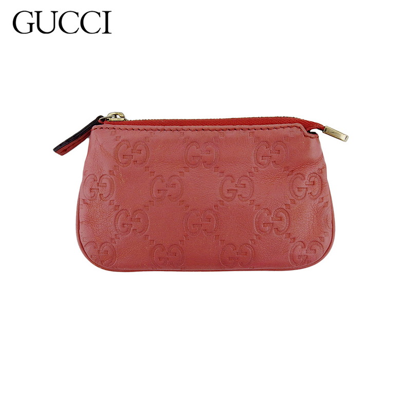 Gucci ハート型コインケース ピンク ダブルG ハートシェイプコインケース“GUCCI”付き ウィメンズ