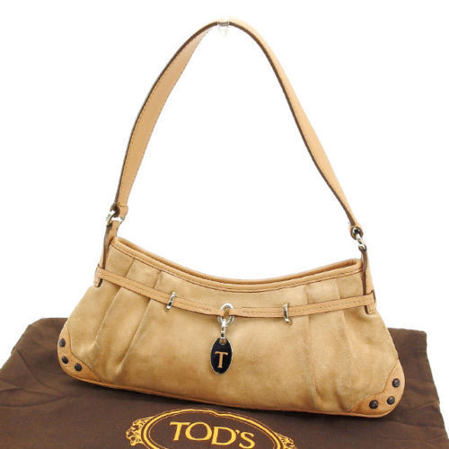 【お買い物マラソン★30%OFFクーポン】トッズ ショルダーバッグ バック ワンショルダー ベージュ TOD'S 【トッズ】 b726s 【中古】 ブランド ハイブランド ヴィンテージ 送料無料|ブランドデポ TOKYO