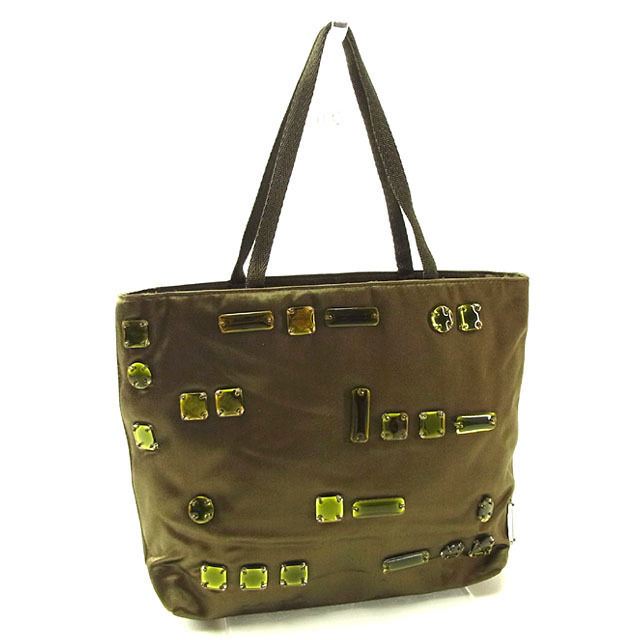 Brand Depot Tokyo Prada Handbags Mini Las Jewel With Khaki Prada Handbags Mini Las Jewel With Khaki Green Satin Canvas Beauty Products S I206