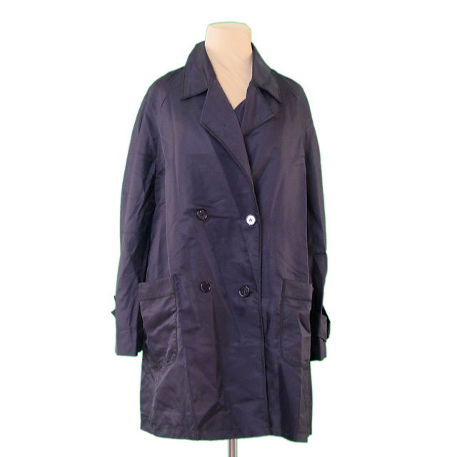 【百貨店SALE★最大限度50％OFF】フェンディ FENDI 厚地の外套 ダブル レディース 黒いこと 【フェンディ】 L1878 【中古】 ブランド名 ご機嫌ブランド名 ヴィンテージ 貨物輸送無料