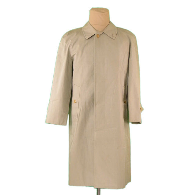 お買い得モデル コート ジャケット ファッションセール L1903 バーバリー ライトカーキ シングル メンズ ロング コート Burberry バーバリー 中古 オフ Dgb Gov Bf