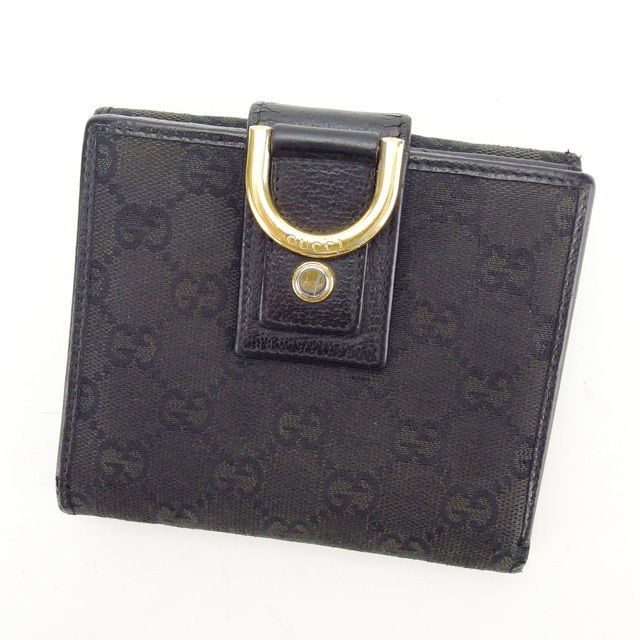 美品✨Gucci デニム レザー 二つ折り財布 ニュージャッキー ゴールド金具 美品✨Gucci デニム レザー 二つ折り財布 ニュージャッキー