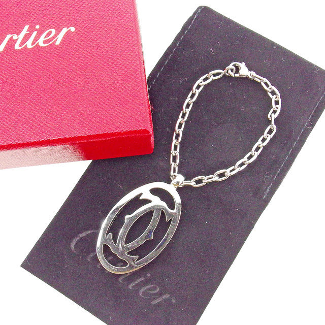 楽天市場】Cartier カルティエ 2Cモチーフ キーリング