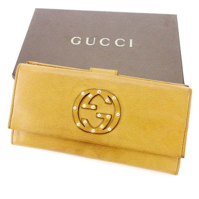 美品 GUCCI インターロッキング　G スタッズ ダブルホック 長財布 レザー 楽天市場】【財布】GUCCI グッチ グッチシマ インターロッキング