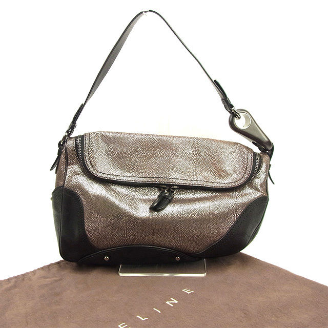 セリーヌ ワンショルダーバッグ ダイヤモンド スウェード レザー CELINE - セリーヌ ワンショルダーバッグ ダイヤモンド