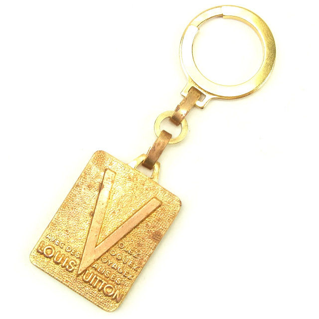 Louis Vuitton ロゴチャーム ゴールド　キーホルダー Louis Vuitton ゴールド チャーム
