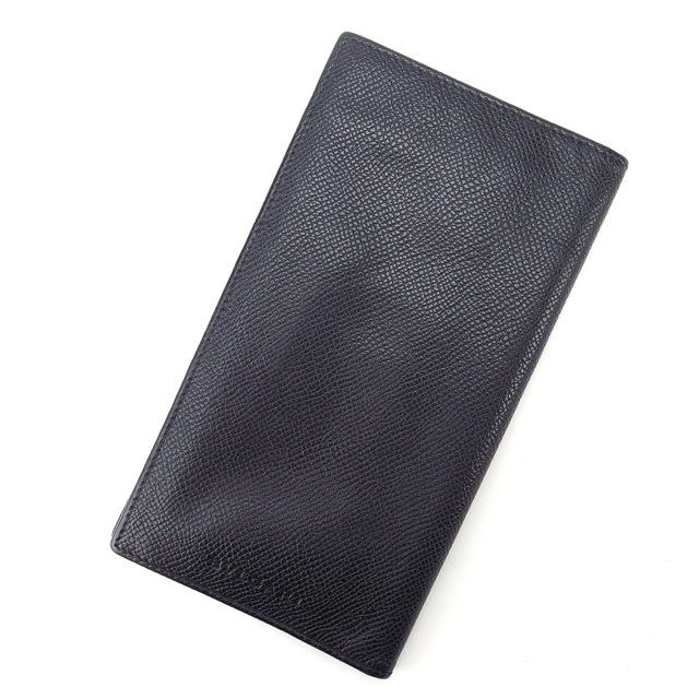 【Fashion Special Fair★24％OFFクーポン】ブルガリ 長札入れ ブラック BVLGARI 【ブルガリ】 t15668s 【中古】 ブランド ハイブランド ヴィンテージ 送料無料