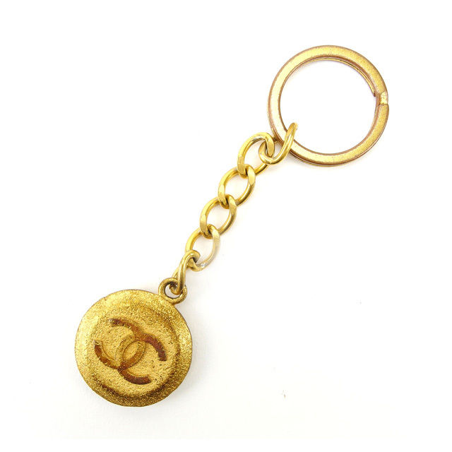 ★クーポンあり★ シャネル CHANEL キーリング ヴィンテージ レディース ゴールド T14790 ★