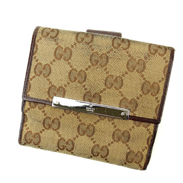 楽天市場】【財布】GUCCI グッチ GGキャンバス Wホック財布