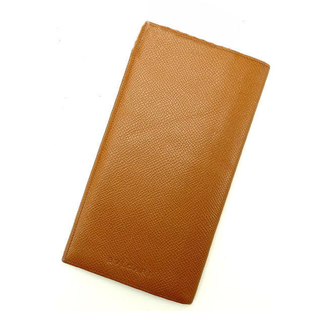 【新生活応援★29％OFFクーポン】ブルガリ 長札入れ ライトブラウン BVLGARI 【ブルガリ】 t14107s 【中古】 ブランド ハイブランド ヴィンテージ 送料無料