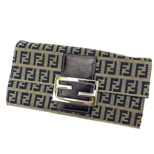 本物■フェンディ■ズッカ柄/ズッキーノ/ロングジップウォレット/ファスナー長財布 本物□フェンディ□ズッカ柄/ズッキーノ/ロングジップウォレット