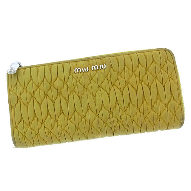 楽天市場】【財布】Miu Miu ミュウ ミュウ マテラッセ L字型