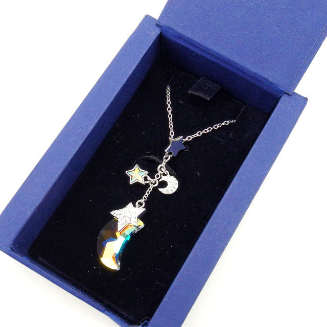 【新品未使用】Swarovski 三日月モチーフ ネックレス SWAROVSKI スワロフスキー ラインストーン デザイン ネックレス