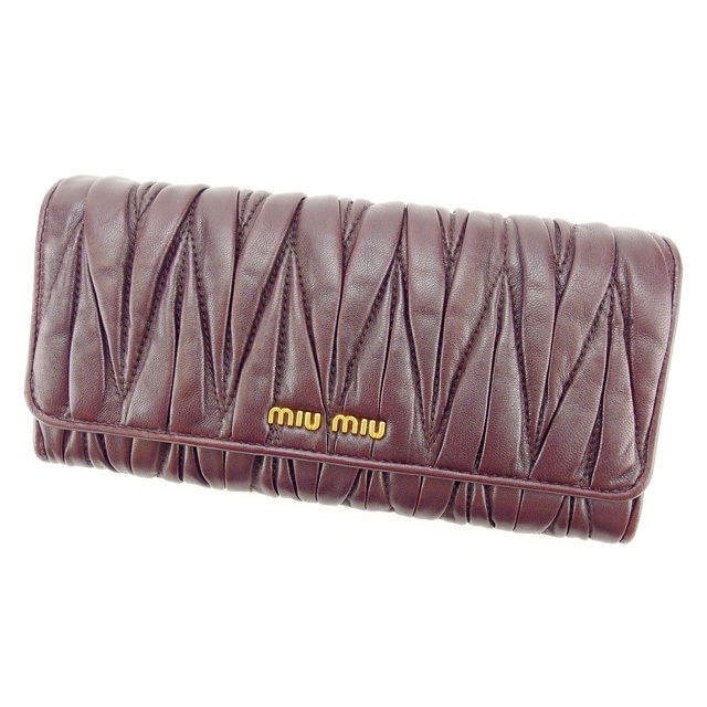 miumiu マテラッセ ビジュー 長財布 楽天市場】miumiu(ミュウミュウ) マテラッセ ビジュー 長財布 ピンク