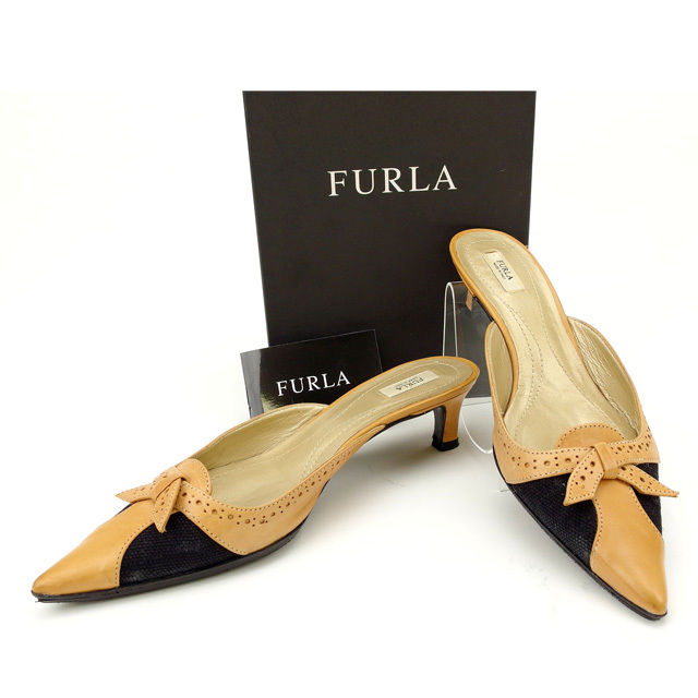 おすすめ 楽天市場 中古 フルラ Furla ミュール 35 レディース ライトブラウン ブラック フルラ T ブランドデポ Tokyo 受注発注 Noibmore Org