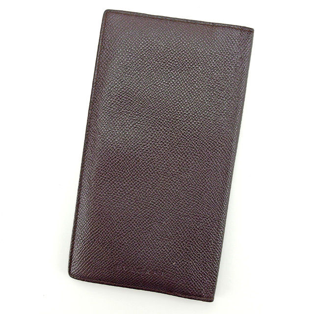 【雨季得SALE★21％OFFクーポン券】ブル小峡谷 長紙入れ ロゴタイプ うす暗い赤銅色 BVLGARI 【ブル小峡谷】 t14433s 【中古】 ブランド名 ご機嫌ブランド名 ヴィンテージ 貨物輸送無料