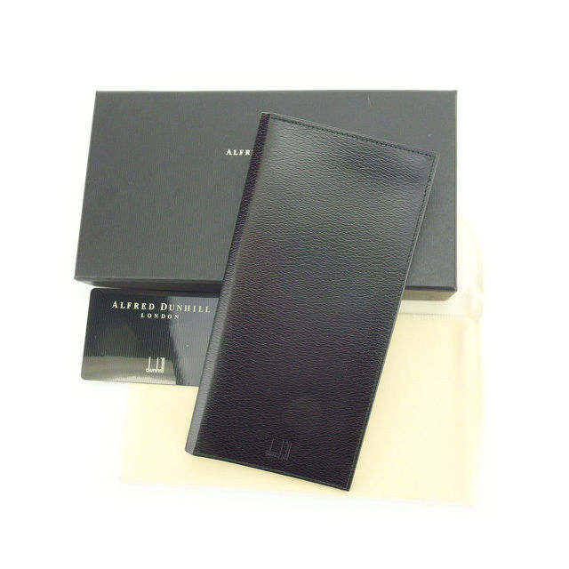 【お買い物マラソン★30％OFFクーポン】ダンヒル dunhill 長札入れ メンズ ブラック 【ダンヒル】 T14709 【中古】 ブランド ハイブランド ヴィンテージ 送料無料｜ブランドデポ TOKYO