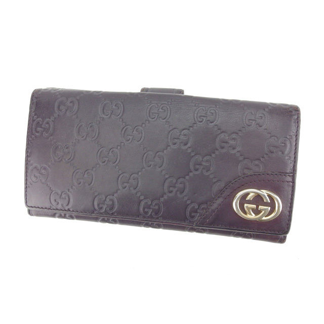 GUCCI 長財布　ラウンドファスナー　インターロッキング　グッチシマ　GG柄 GUCCI グッチ 財布 ラウンドファスナー長財布 レディース メンズ