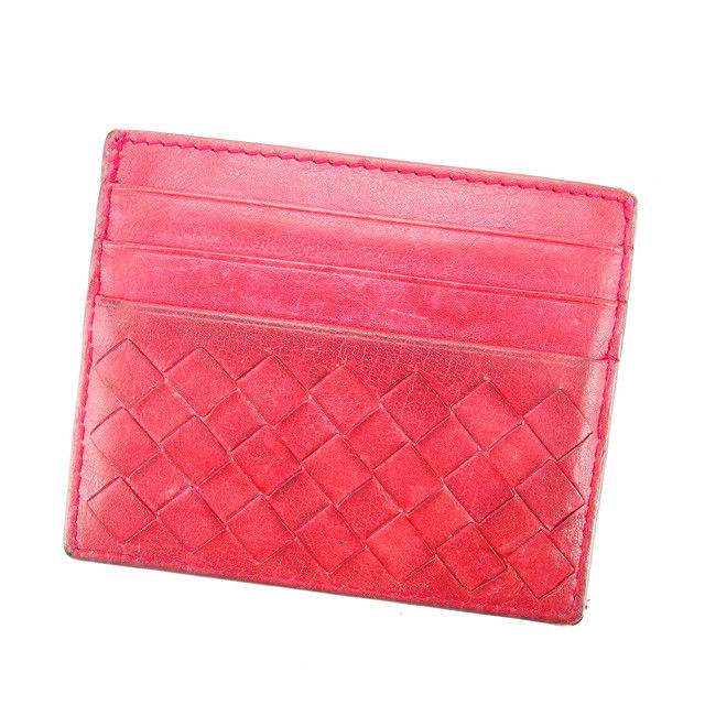 BOTTEGA VENETA ボッテガヴェネタ 名刺入れ カードケース 赤 レッド（赤）系 BOTTEGA VENETA(ボッテガヴェネタ) カードケース・名刺