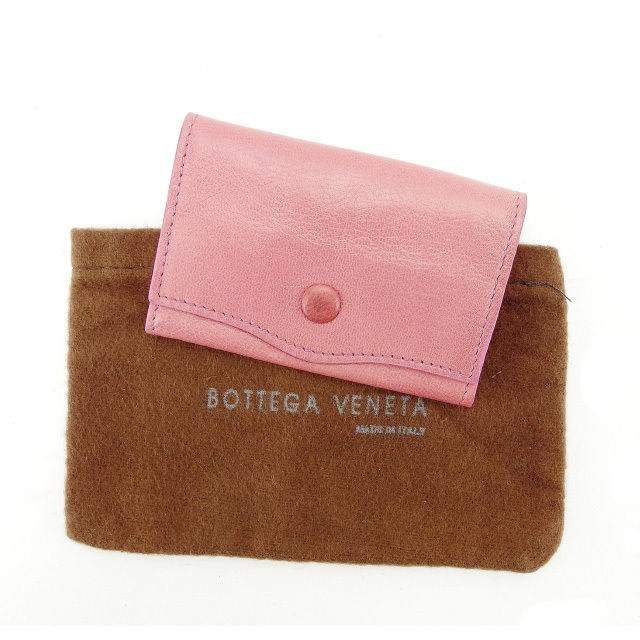 【百貨店SALE★最大限度50％OFF】ボッテガ ヴェネタ BOTTEGA VENETA コインケース 入れもの 御釣り入れ レディース サクラ色 【ボッテガ・ヴェネタ】 T15022 【中古】 ブランド名 ご機嫌ブランド名 ヴィンテージ 貨物輸送無料