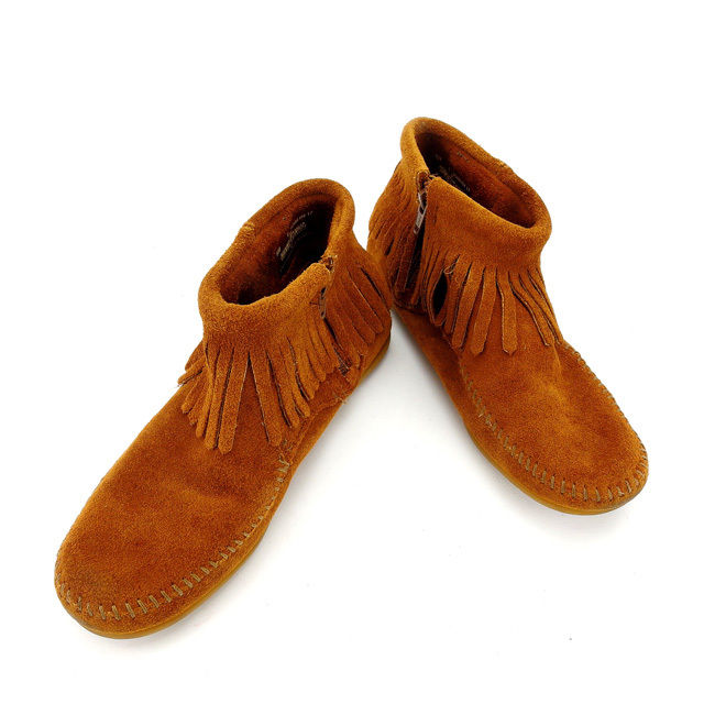 【お買い出しマラソン★30％OFF引き換え証】ミネトンカ Minnetonka ブーツ シューズ 靴 レディース ♯6 アンクル 駱駝系 【ミネトンカ】 T11274 【中古】 ブランド名 ご機嫌ブランド名 ヴィンテージ 貨物輸送無料 その他-ブーツ