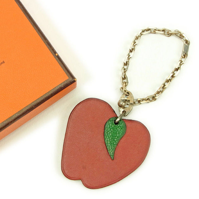 楽天市場】【未使用品】HERMES エルメス レザー プレート キーリング